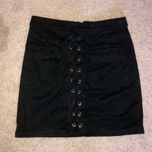 black velvet skirt!
